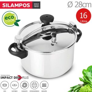 Panela pressao sl tradicional 16l ø28cm s/cesto inox