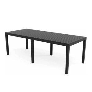 Mesa indo a retangular antracite 220x90cm