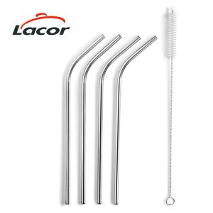 Palhinhas lacor 63131  4und 21,5cm + escova limpeza inox