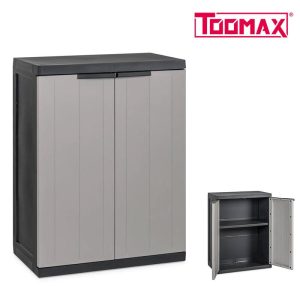 Armario 300 bios midi preto/tortora 65x37x85cm plst