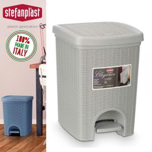 BALDE LIXO 30798 ELEGANCE CINZA CLR 20L 31X27,5X39CM PLST