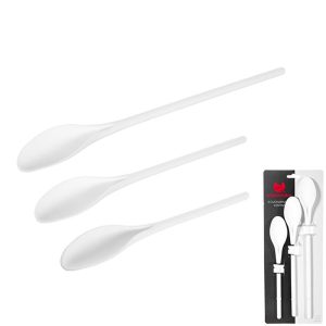 Colher cozinha 110803 conj.3  25/29/33,5cm  branco plst