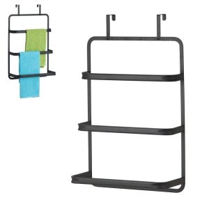 Suporte toalhas 140226 p/wc pendurar 42x22x68,5cm preto